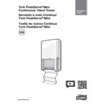 Tork Peakserve 552530 White Mini Continuous Paper Towel Dispenser H5