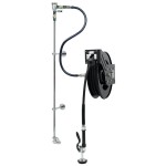 Equip by T&S 5HR-232-01XE2 35' Open Hose Reel System with Single Temperature Wall Mount Base Faucet, Multi-Fit Wall Bracket, and High Flow Spray Valve Equip by T&S 5HR-232-01XE2 35' Open Hose Reel System with Single Temperature Wall Mount Base Faucet, Multi-Fit Wall Bracket, and High Flow Spray Valve