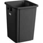 Lavex 16 Gallon Blue Slim Rectangular Recycle Bin with Paper Slot Lid Lavex 16 Gallon Blue Slim Rectangular Recycle Bin with Paper Slot Lid