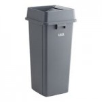Lavex 16 Gallon Blue Slim Rectangular Recycle Bin with Paper Slot Lid Lavex 16 Gallon Blue Slim Rectangular Recycle Bin with Paper Slot Lid