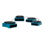 XPOWER PL-700A-Blue 3-Speed Low Profile Air Mover with GFCI Power Outlets - 1/3 hp XPOWER PL-700A-Blue 3-Speed Low Profile Air Mover with GFCI Power Outlets - 1/3 hp