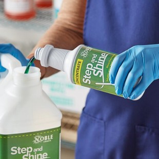 Noble 32 fl. oz. Step and Shine Concentrated Floor Cleaner Refill - 2/Case Noble 32 fl. oz. Step and Shine Concentrated Floor Cleaner Refill - 2/Case