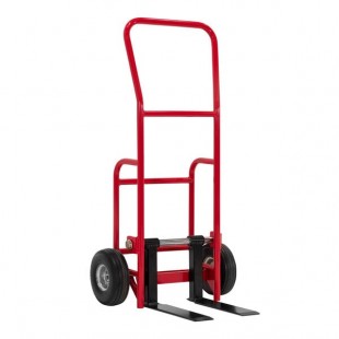 Valley Craft 800 lb. Steel Multi-Use Hand Truck with Flat Forks and Molded-On Rubber Wheels F86182A4FF