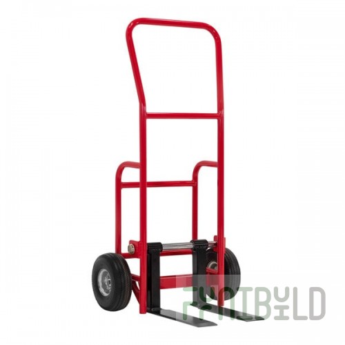 Valley Craft 800 lb. Steel Multi-Use Hand Truck with Flat Forks and Molded-On Rubber Wheels F86182A4FF