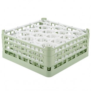 Vollrath 52706 Signature Lemon Drop Full-Size Light Green 20-Compartment 7 1/8