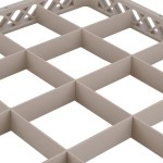 Vollrath CRD Traex® 16 Compartment Beige Full-Size Closed Wall Extender