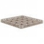 Vollrath CRD Traex® 16 Compartment Beige Full-Size Closed Wall Extender