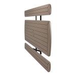 National Public Seating BMPT Series 6' Brown Folding Picnic Table with Brown Frame National Public Seating BMPT Series 6' Brown Folding Picnic Table with Brown Frame