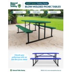 National Public Seating BMPT Series 6' Brown Folding Picnic Table with Brown Frame National Public Seating BMPT Series 6' Brown Folding Picnic Table with Brown Frame