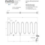 Paris Furnishings Heavy-Duty 13 Loop Powder Coated Inground Mount M Style Bike Rack Paris Furnishings Heavy-Duty 13 Loop Powder Coated Inground Mount M Style Bike Rack