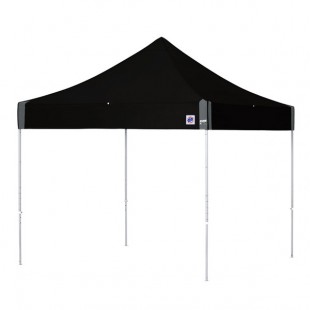 E-Z Up EC3STL10KFWHTBK Eclipse Instant Shelter 10' x 10' Black Canopy with White Frame