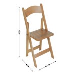 Flash Furniture Holden Oak Finish Wood Folding Chair with Slatted Seat Flash Furniture Holden Oak Finish Wood Folding Chair with Slatted Seat