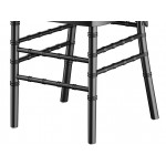 Lancaster Table & Seating Black Wood Chiavari Chair with Black Cushion Lancaster Table & Seating Black Wood Chiavari Chair with Black Cushion