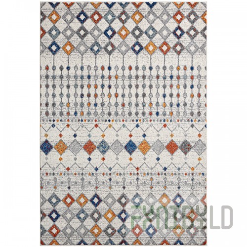 Abani Casa Collection 4' x 6' Multicolor Moroccan Area Rug