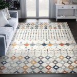 Abani Casa Collection 4' x 6' Multicolor Moroccan Area Rug