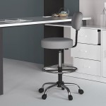 Boss B16245-GY Caressoft Gray Vinyl Medical / Drafting Stool with Back Cushion Boss B16245-GY Caressoft Gray Vinyl Medical / Drafting Stool with Back Cushion