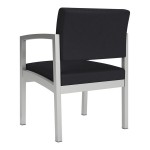 Lesro Lenox Steel Patriot Plus Black Vinyl Guest Arm Chair Lesro Lenox Steel Patriot Plus Black Vinyl Guest Arm Chair