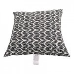 Outdoor Interiors Black Rope and Teak Swivel Chair with Sunbrella Cushions Outdoor Interiors Black Rope and Teak Swivel Chair with Sunbrella Cushions