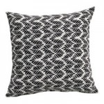 Outdoor Interiors Black Rope and Teak Swivel Chair with Sunbrella Cushions Outdoor Interiors Black Rope and Teak Swivel Chair with Sunbrella Cushions