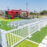 Mod-Fence Mod-Traditional 12' White Traditional Fence Starter Kit with 2 Fence Panels and 4 Post Connectors