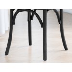 Lancaster Table & Seating Vineyard Smokey Black Wood Cross Back Chair with 1
