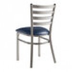 Lancaster Table & Seating Clear Coat Finish Ladder Back Chair with 2 1/2 Lancaster Table & Seating Clear Coat Finish Ladder Back Chair with 2 1/2