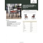Lancaster Table & Seating Black Finish Ladder Back Chair with 2 1/2 Lancaster Table & Seating Black Finish Ladder Back Chair with 2 1/2