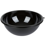Fineline 5320-BK Super Bowl 320 oz. Black PET Plastic Bowl - 25/Case