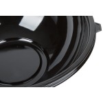 Fineline 5320-BK Super Bowl 320 oz. Black PET Plastic Bowl - 25/Case