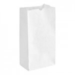 25 lb. Tall White Paper Bag - 500/Bundle