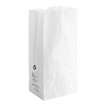 25 lb. Tall White Paper Bag - 500/Bundle