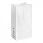 25 lb. Tall White Paper Bag - 500/Bundle