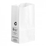 25 lb. Tall White Paper Bag - 500/Bundle