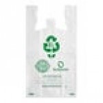 Choice 1/6 Standard Size 4 Mil Clear Reusable Extra Heavy-Duty Plastic T-Shirt Bag - 150/Case