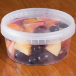 12 oz. Clear Tamper Resistant Tamper-Evident Safe Lock Deli Container with Lid - 50/Case
