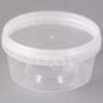 12 oz. Clear Tamper Resistant Tamper-Evident Safe Lock Deli Container with Lid - 50/Case