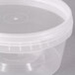 12 oz. Clear Tamper Resistant Tamper-Evident Safe Lock Deli Container with Lid - 50/Case