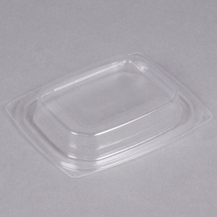 Dart C12DDLR ClearPac Clear Snap-On Dome Lid for 8, 12, and 16 oz. Plastic Containers - 1,008/Case