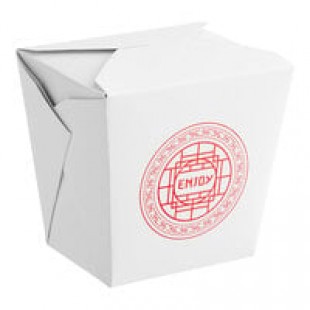 Fold-Pak 32MWPAGODM 32 oz. Pagoda Chinese / Asian Microwavable Paper Take-Out Container - 450/Case