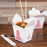 Fold-Pak 32MWPAGODM 32 oz. Pagoda Chinese / Asian Microwavable Paper Take-Out Container - 450/Case