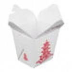 Fold-Pak 32MWPAGODM 32 oz. Pagoda Chinese / Asian Microwavable Paper Take-Out Container - 450/Case