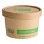 EcoChoice 8 oz. Kraft Paper Food Cup with Vented Lid - 250/Case EcoChoice 8 oz. Kraft Paper Food Cup with Vented Lid - 250/Case