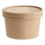 EcoChoice 8 oz. Kraft Paper Food Cup with Vented Lid - 250/Case EcoChoice 8 oz. Kraft Paper Food Cup with Vented Lid - 250/Case