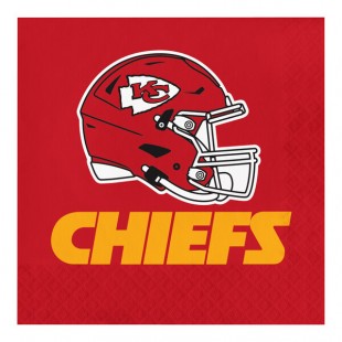 Creative Converting Kansas City Chiefs 2-Ply Luncheon Napkin - 192/Case