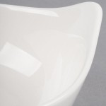 Libbey Slenda 4.5 oz. Royal Rideau White Pyramid Porcelain Bowl - Sample