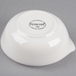 Libbey Slenda 4.5 oz. Royal Rideau White Pyramid Porcelain Bowl - Sample