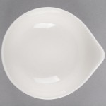 Libbey Slenda 4.5 oz. Royal Rideau White Pyramid Porcelain Bowl - Sample