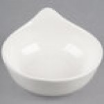 Libbey Slenda 4.5 oz. Royal Rideau White Pyramid Porcelain Bowl - Sample