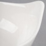 Libbey Slenda 4.5 oz. Royal Rideau White Pyramid Porcelain Bowl - Sample