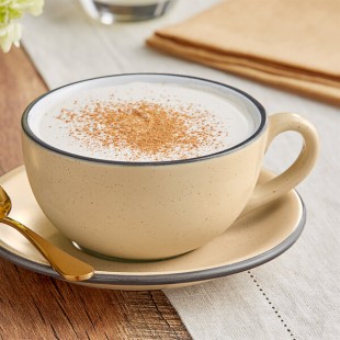 Acopa Embers 10 oz. Harvest Tan Matte Stoneware Cup - Sample Acopa Embers 10 oz. Harvest Tan Matte Stoneware Cup - Sample